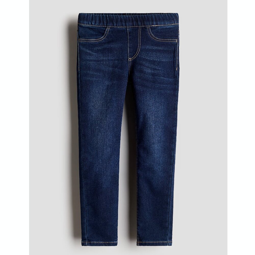 H&M Girls Denim Jegging Dark Wash 7-8 years